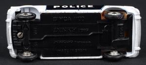 French dinky 1450 simca 1100 police car base