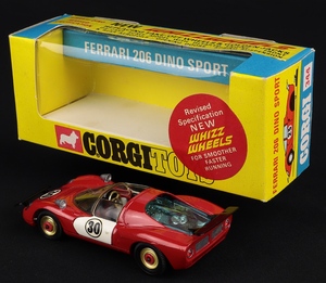 Corgi toys 344 ferrari 206 dino sport hh959 back