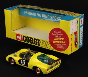 Corgi toys 344 ferrari 206 dino sport hh958 back