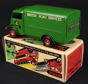 Tri ang minic british road service van hh972 back