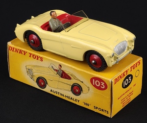 Dinky toys 103 austin healey sports jj52 front