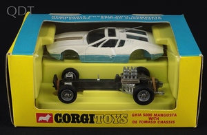 Corgi toys 271 1 ghia mangusta de tomaso chassis jj65 front