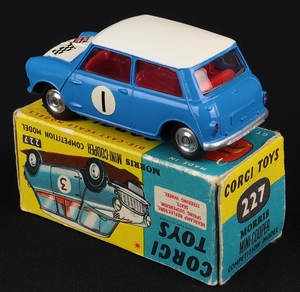 Corgi toys 227 morris mini copper competition model jj347 back