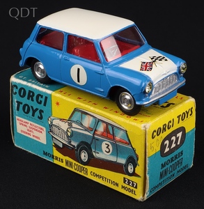 Corgi toys 227 morris mini copper competition model jj347 front
