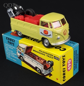 Corgi toys 490 volkswagen breakdown truck jj352 front