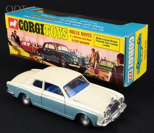 Corgi toys 273 rolls royce silver shadow jj368 front