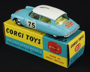Corgi toys 323 citroen ds19 monte carlo jj382 back