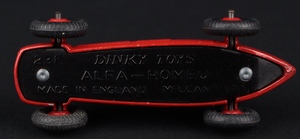 Dinky toys 232 alfa romeo racing car jj394 base
