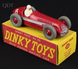 Dinky toys 232 alfa romeo racing car jj396 front