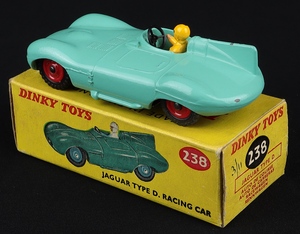 Dinky toys 238 d type jaguar racing car jj401 back
