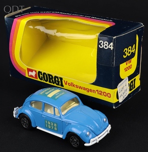 Corgi toys 384 vw 1200 40th anniversary jj405 front
