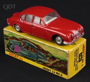 Nicky dinky 195 jaguar 3.4 mk ii jj414 front