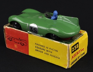 Nicky dinky toys 238 d type jaguar jj417 back