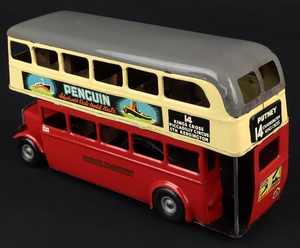 Tri ang minic 60m double decker bus jj458 back