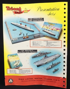 Tri ang minic m891 rms queen elizabeth presentation set jj494 leaflet 2