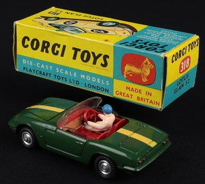 Corgi toys 318 lotus elan s2 jj489 back