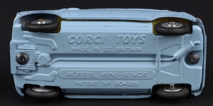 Corgi toys 226 morris mini minor jj500 base