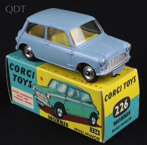 Corgi toys 226 morris mini minor jj500 front
