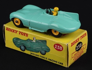Dinky toys 238 jaguar type d racing car jj514 back