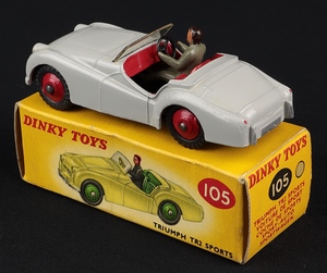 Dinky toys 105 triumph tr2 sports jj516 back