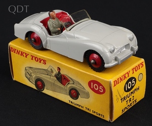 Dinky toys 105 triumph tr2 sports jj516 front