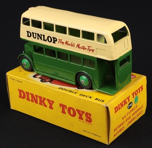 Dinky toys 290 dunlop double deck bus jj518 back