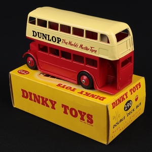 Dinky toys 290 dunlop double deck bus jj519 back