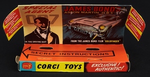 Corgi toys 261 james bond aston martin db5 jj523 plinth