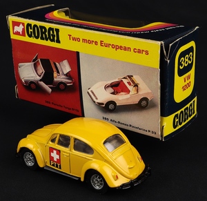 Corgi toys 383 vw swiss ptt jj577 back