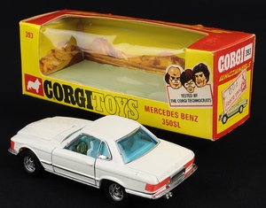Corgi toys 393 mercedes 350 sl jj584 back
