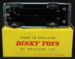 South african dinky 186 mercedes benz 220se jj610 base