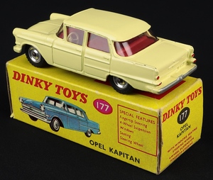 South african dinky toys 177 opel kapitan jj611 back