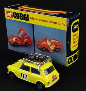 Corgi toys 308 monte carlo mini cooper jj615 back