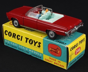 Corgi toys 246 chrysler imperial jj624 back