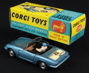 Corgi toys 318 lotus elan s2 jj627 back