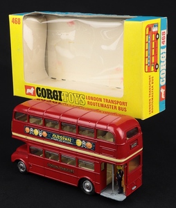 Corgi toys 468 london routemaster bus jj633 back