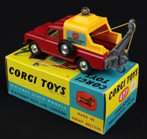 Corgi toys 477 landrover breakdown truck jj652 back