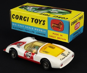 Corgi toys 330 porsche carrera 6 jj656 back