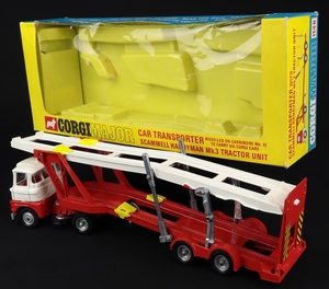 Corgi major 1148 car transporter scammell handyman tractor unit jj658 back