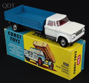 Corgi toys 483 dodge kew fargo tipper jj663 front