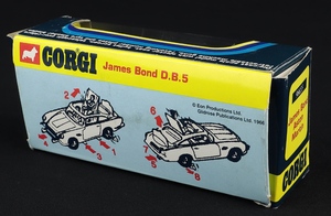 Corgi toys 96655 james bond db5 jj665 box