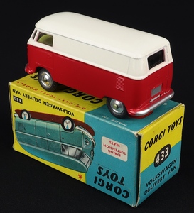 Corgi toys 433 volkswagen delivery van jj675 back