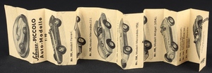 Schuco piccolo 1958 porsche spyder jj766 leaflet