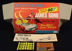 Corgi toys 336 james bond toyota jj789 plinth