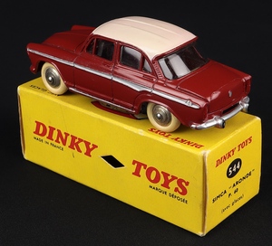 French dinky toys 544 simca aronde p40 jj794 back