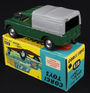 Corgi toys 438 landrover jj806 back