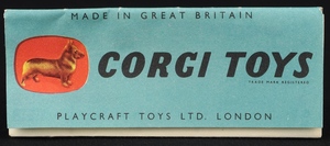 Corgi toys 403 bedford 12cwt van daily express jj813 booklet