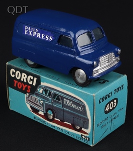Corgi toys 403 bedford 12cwt van daily express jj813 front