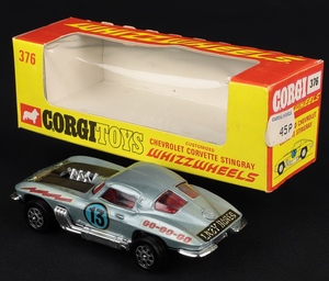 Corgi toys 376 chevrolet corvette stingray jj817 back