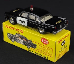 Dinky toys 258 usa dodge police car jj850 back
